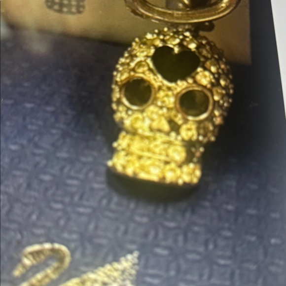 Swarovski Authentic Charm Bracelet w/Halloween Bat,Skull &Red Apple - Picture 12 of 13